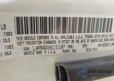 2010 Jeep Grand Cherokee Laredo from USA, damaged, VIN 1J4PR4GK0AC151207